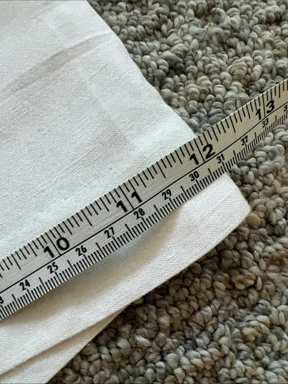 H&M White Wide-Leg Linen-Blend Pants